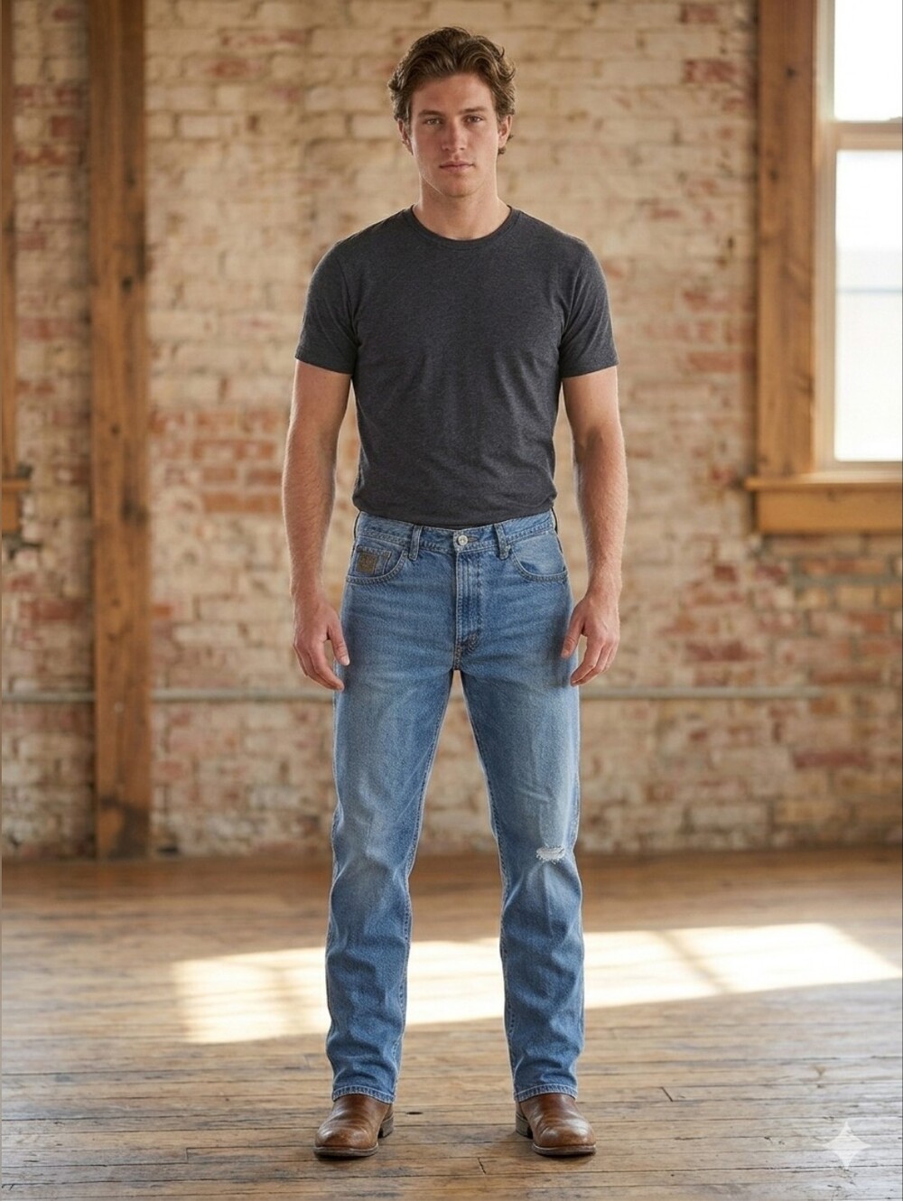 Vintage Y2K Cinch Jeans Men's Distressed Straight Leg Western, Size 34